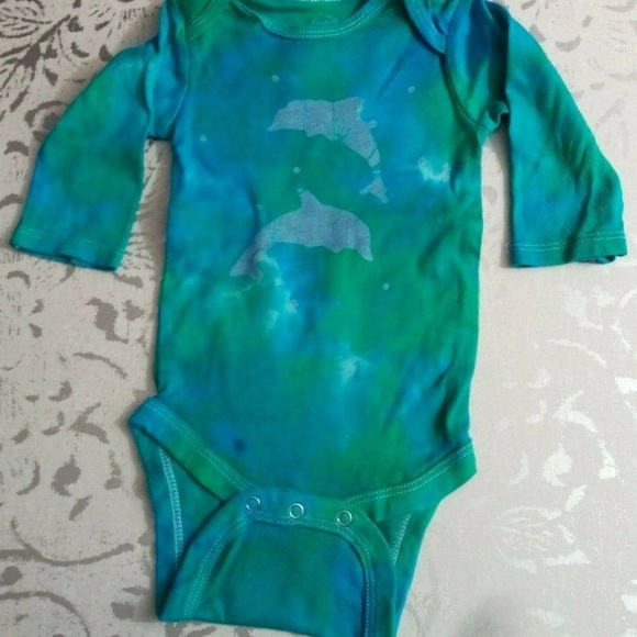 Handmade Other - Handmade Tie Dye Batik Romper Infant One Piece 3-6